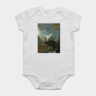 White Wolves Baby Bodysuit